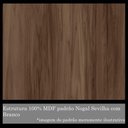 Ver imagem 3 de Kit Gabinete Duna 60cm Cuba Armário Led Bosi Nogal Branco