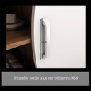 Ver mais imagens de Kit Gabinete Duna 60cm Cuba Armário Led Bosi Nogal Branco