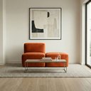 Ver imagem 3 de Sofá a Vácuo Modular Boucle com Módulo Meio e Chaise Espuma Premium para Sala na Caixa 1.54m - Terra