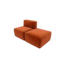 Ver imagem 2 de Sofá a Vácuo Modular Boucle com Módulo Meio e Chaise Espuma Premium para Sala na Caixa 1.54m - Terra