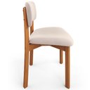 Ver imagem 7 de Kit 04 Cadeiras para Sala de Jantar Cozinha Living Estofada Dara L02 Suede Bege - Lyam Decor