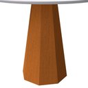Ver imagem 4 de Mesa De Jantar Tampo Vidro Agnes 100 Cm Off White Base Ypê