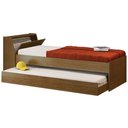 Ver imagem 1 de Cama Solteiro Bicama Cabeceira Bau 220x88 Bb28 Diamond Dtall Diamond