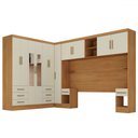 Ver imagem 3 de Guarda-roupa Modulado Soberano 11 Portas 8 Gavetas com Espelho Cinamomo/off White - Panorama Móveis