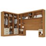 Guarda-roupa Modulado Soberano 11 Portas 8 Gavetas com Espelho Cinamomo/off White - Panorama Móveis - 2