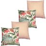 Kit 4 Capa de Almofada Impermeável Estampa Digital 43cmx43cm Havana Floral Romântica e Listrada - 11