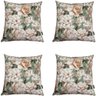 Kit 4 Capa de Almofada Impermeável Estampa Digital 43cmx43cm Havana Floral Romântica e Listrada - 9