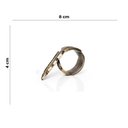 Ver imagem 2 de Kit 6 Argolas de Guardanapo Complement Folha Vintage Copa Cia