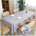 Ver imagem 1 de Toalha Mesa Retangular Festa Restaurante Tecido Rústico 3m