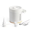 Ver imagem 2 de Colchão Inflável Casal Queen Fiber Tech Prestige com Bomba Usb Bege Intex