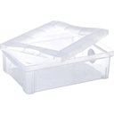 Ver imagem 7 de 2 Caixas Organizadoras Plásticas 13,5l Ordene com Tampa Radical Color Transparentes