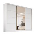 Ver imagem 1 de Guarda-roupa 1 Portas Espelhada Mdf 6 Gavetas Bergamo branco Bianchi Móveis