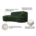 Ver imagem 4 de Divã Recamier Curvo Sala de Estar Inglaterra Lado Esquerdo 150cm Linho Verde - Incasa Decor