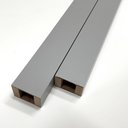 Ver imagem 2 de Brise (breeze) Divisor de Ambientes Modular 274x6,5cm 01 Unid. - Cinza