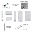 Ver imagem 3 de Guarda Roupa Dormitório Modulado Alpes Casal 1,58 m Queen Canto - Roupeiro Luciane M03:Cinammon