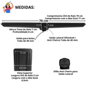 Ver imagem 6 de Ralo Linear Seca o Box 5x70 Banheiro Inox Oriente Coletor Preto Saídas 40mm e Tela (5cm X 70cm)