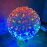 Globo com 100 Lampadas Pisca Pisca Luz de Led Flor Tomada Tam. Médio Cor:colorido - 1
