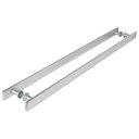 Ver imagem 5 de Puxador Barra Chata Inox Escovado Para Porta Madeira 120 cm