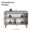 Ver imagem 3 de Balcão de Cozinha 120cm 2 Portas com Pés Nice Madesa