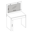 Ver imagem 3 de Camarim Penteadeira com Led 1 Gaveta Atraente - Branco