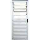 Ver imagem 1 de Porta Basculante 2,10 x 0,80 Lado Direito Alumínio Branca