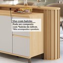 Ver imagem 6 de Bancada de Cozinha para Ilha 100% Mdf com Tampo 144cm Aura Luciane Móveis
