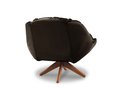 Ver imagem 2 de Poltrona Decorativa Pillow Top com Base Giratória Veludo Califórnia Marrom Café