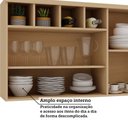 Ver imagem 5 de Armário Aéreo 2 Portas 120cm com Vidro Reflecta Brise Luciane Móveis