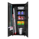 Ver imagem 6 de Armário Para Lavanderia Multiuso 2 Portas Alto Dispensa ClickForte Armário Lavanderia Preto