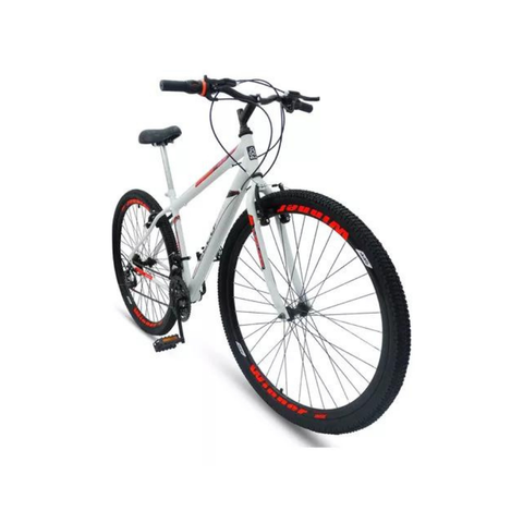 Bicicleta Aro 26 Aero 21 Marchas Velox Ello Bike Cor:branco/vermelho