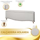 Ver imagem 7 de Calçadeira Sapateira Baú Holanda 1,40 Linho Branco - Star Confort