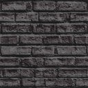 Ver imagem 4 de Papel de Parede Adesivo Tijolo Grosso Tons Preto Rolo 15m