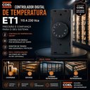 Ver imagem 4 de Termostato Eletrônico ET1 Coel para Chopeiras, Estufas/Vitrines/Ilhas Refrigeradas