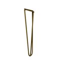 Ver imagem 6 de Pé de Metal 30 Cm Hairpin Legs Mesa de Canto Rack e Puffs Dourado G41 Gran Belo Pés de Metal Hairpin