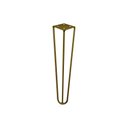 Ver imagem 1 de Pé de Metal 30 Cm Hairpin Legs Mesa de Canto Rack e Puffs Dourado G41 Gran Belo Pés de Metal Hairpin