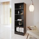 Ver imagem 1 de Livreiro Chokito 5 Prateleiras Preto - Casa Giulia