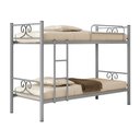 Ver imagem 3 de Beliche Domus Solteiro Moderno 100% Aço Compacta Cinza