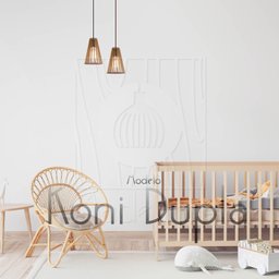 Luminaria Pendente Duplo Koni E27 Madeira Mdf Cr Desmontada:rústico - 3