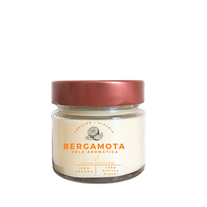 Vela Aromática Perfumada de Bergamota - 140g