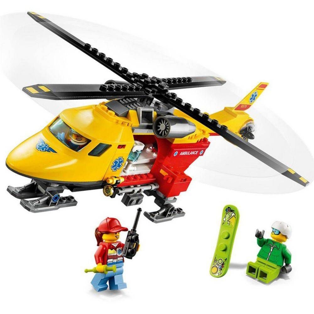 Lego 60179 Helicóptero Ambulância | MadeiraMadeira