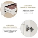 Ver mais imagens de Conjunto Infantil Guarda-Roupa 2 Portas e Cômoda 8 Gavetas 100% Madeira Maciça - Topázio Finestra Branco