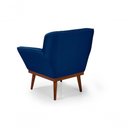 Ver imagem 5 de Cadeira Poltrona Yasmin Veludo Decorativa Império Estofados Azul Marinho