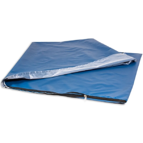 Somente Capa de Colchonete Repouso Napa Zíper 120 X 60 X 4mm Azul e Preto