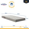Cama Box Baú com Colchão de Espuma Ortobom Light Liso Solteiro 88cm - 4