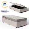 Cama Box Baú com Colchão de Espuma Ortobom Light Liso Solteiro 88cm - 2