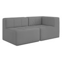 Ver imagem 1 de Sofá Modulado 2 Lugares 154cm Espuma D33 Multimóveis Cr45352 Cinza