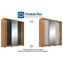 Ver imagem 2 de Guarda Roupa Casal 3 Portas de Correr (1 C- Espelho) e 2 Gavetas C- Pés Moema Flex Amêndola-nude
