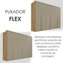 Ver imagem 5 de Guarda-Roupa Casal 6 Portas 6 Gavetas 100% MDF Lizz Bege/Hannover/Fendi