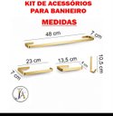 Ver imagem 3 de Kit 4 Pecas para Banheiro