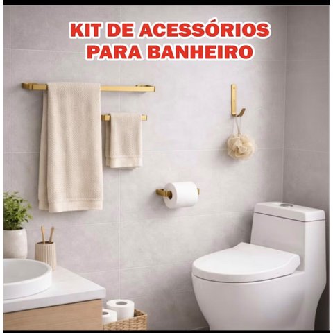 Kit 4 Pecas para Banheiro